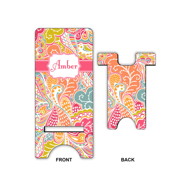 Abstract Foliage Large Phone Stand - Front & Back