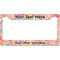 Abstract Foliage License Plate Frame Wide