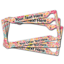 Abstract Foliage License Plate Frame (Personalized)