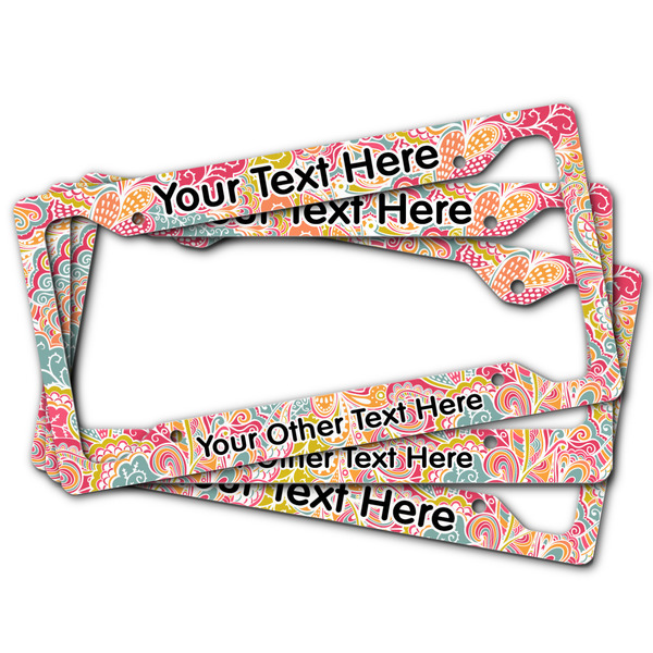 Abstract Foliage License Plate Frames - (PARENT MAIN)