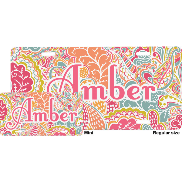 Abstract Foliage License Plate (Sizes)