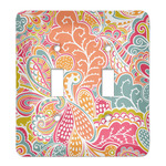 Abstract Foliage Light Switch Cover (2 Toggle Plate)