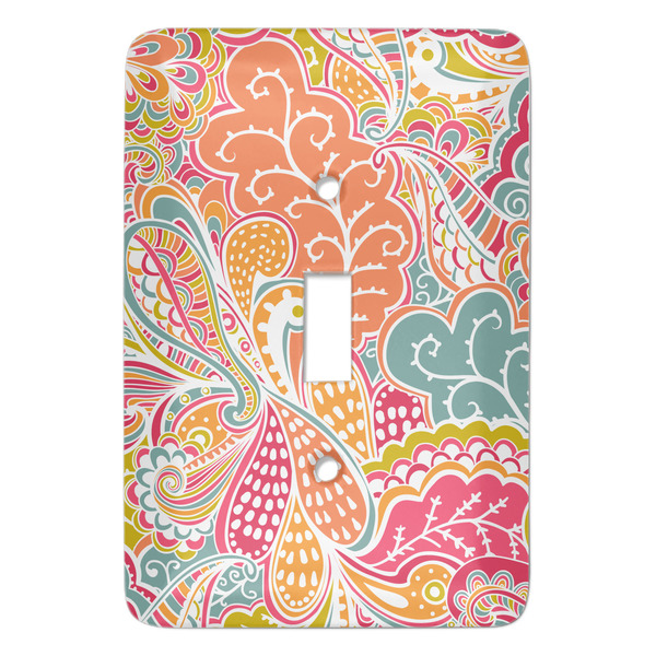 Custom Abstract Foliage Light Switch Cover (Single Toggle)