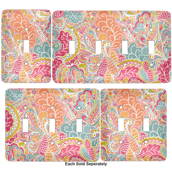 Abstract Foliage Light Switch Covers all sizes