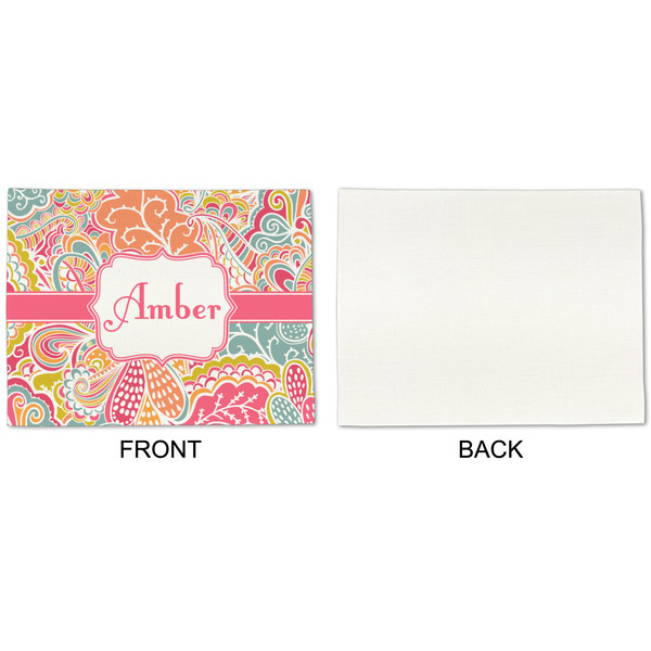 Abstract Foliage Linen Placemat - APPROVAL Single (single sided)