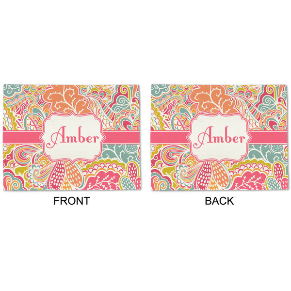 Abstract Foliage Linen Placemat - APPROVAL (double sided)