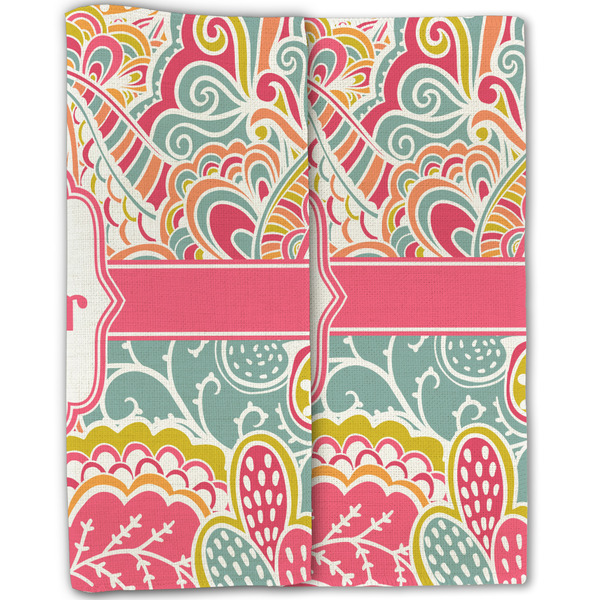 Abstract Foliage Linen Placemat - Folded Half (double sided)