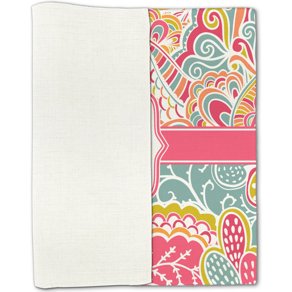 Abstract Foliage Linen Placemat - Folded Half