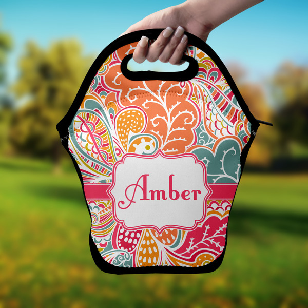 Abstract Foliage Lunch Bag - Hand