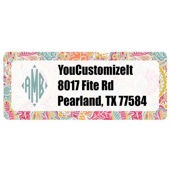 Custom Abstract Foliage Return Address Labels (Personalized)