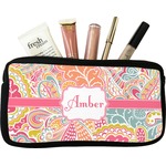 Abstract Foliage Makeup / Cosmetic Bag - Small (Personalized)