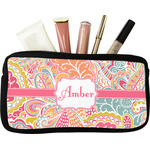 Abstract Foliage Makeup / Cosmetic Bag - Small (Personalized)