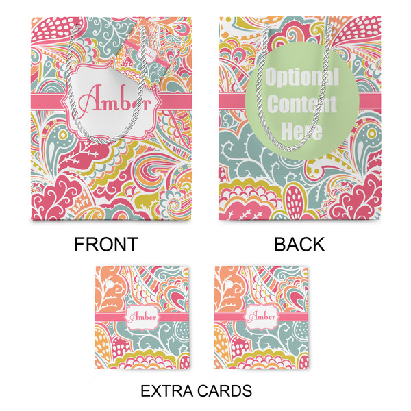 Abstract Foliage Medium Gift Bag - Approval