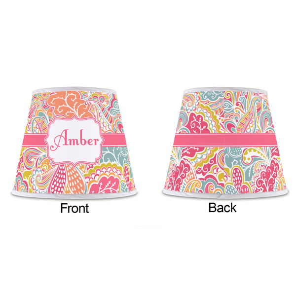 Abstract Foliage Poly Film Empire Lampshade - Approval