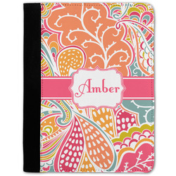 Abstract Foliage Notebook Padfolio - Medium w/ Name or Text