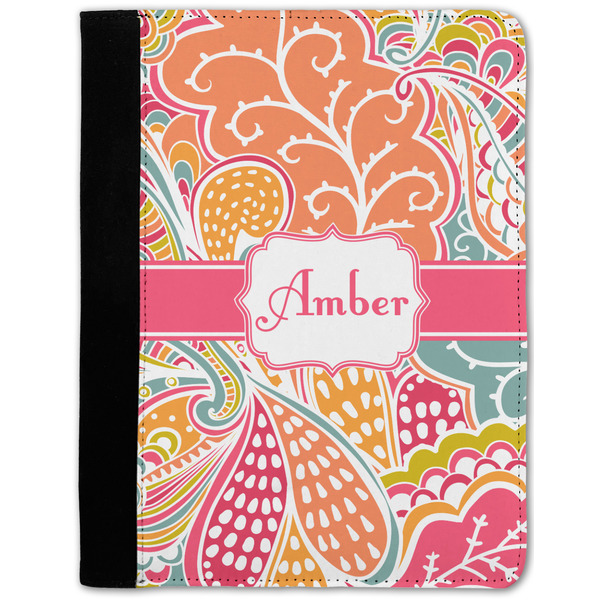 Custom Abstract Foliage Notebook Padfolio w/ Name or Text