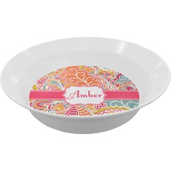 Abstract Foliage Melamine Bowl (Personalized)