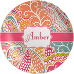 Abstract Foliage Melamine Plate (Personalized)
