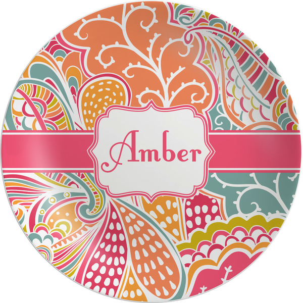 Custom Abstract Foliage Melamine Plate (Personalized)