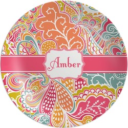 Abstract Foliage Melamine Plate (Personalized)