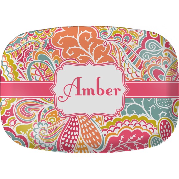Custom Abstract Foliage Melamine Platter (Personalized)
