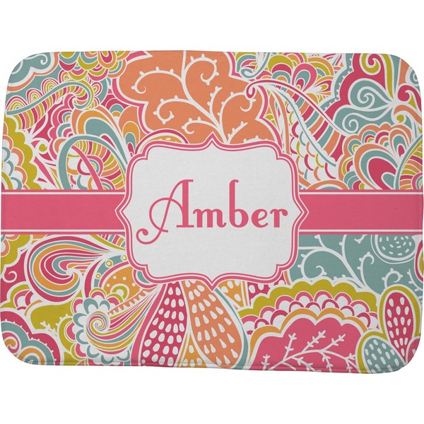 Abstract Foliage Memory Foam Bath Mat 48 X 36