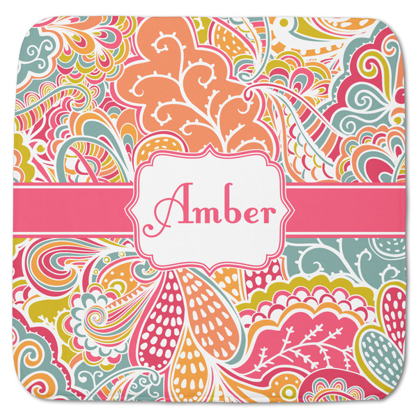 Custom Abstract Foliage Memory Foam Bath Mat - 48"x48" (Personalized)