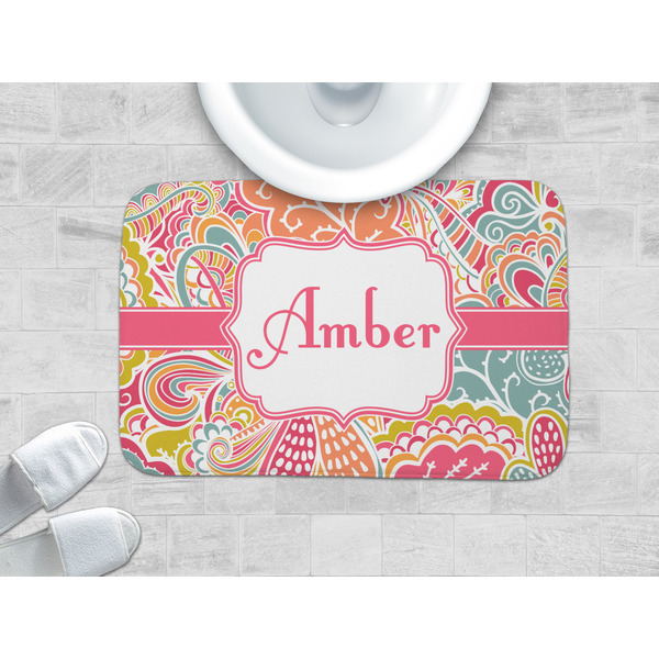 Abstract Foliage Memory Foam Bath Mat - LIFESTYLE 34x21