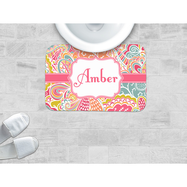 Abstract Foliage Memory Foam Bath Mat - LIFESTYLE