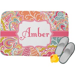 Abstract Foliage Memory Foam Bath Mat (Personalized)