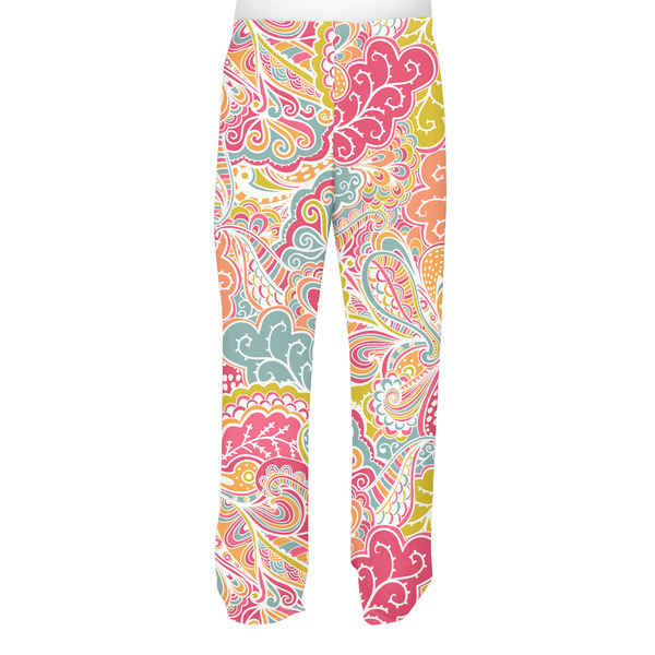 Abstract Foliage Men's Pjs Back - on model