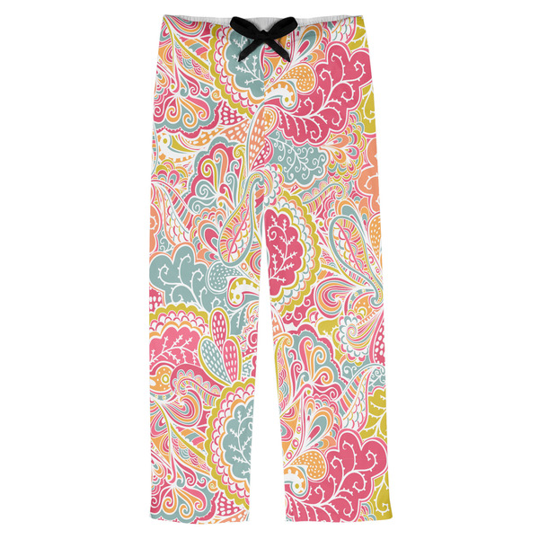 Custom Abstract Foliage Mens Pajama Pants - XL