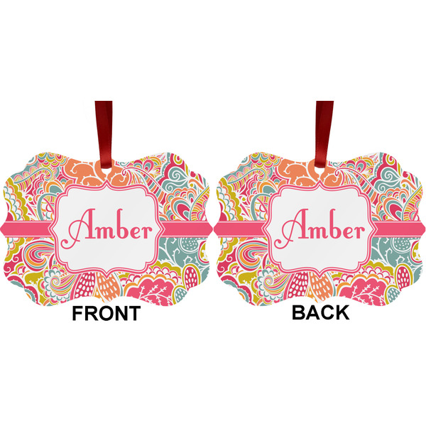 Abstract Foliage Metal Benilux Ornament - Front and Back (APPROVAL)