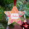Abstract Foliage Metal Star Ornament - Lifestyle