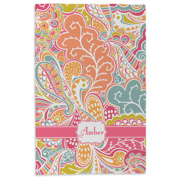 Abstract Foliage Microfiber Dish Towel - APPROVAL