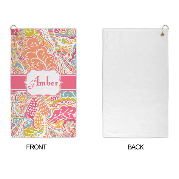 Abstract Foliage Microfiber Golf Towels - APPROVAL