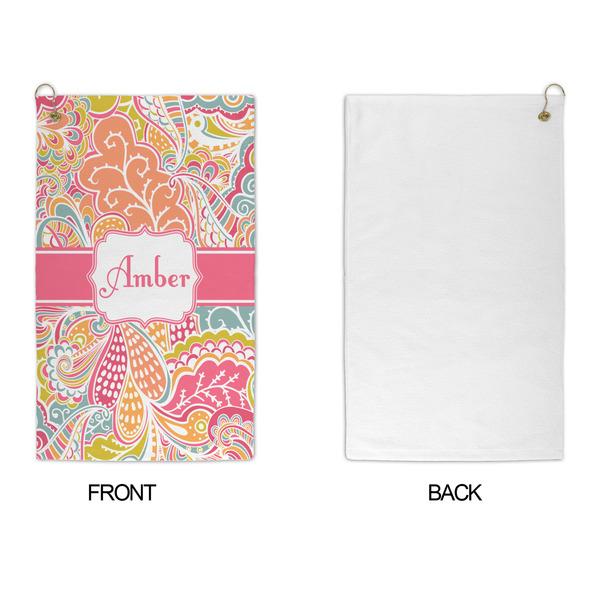 Abstract Foliage Microfiber Golf Towels - APPROVAL