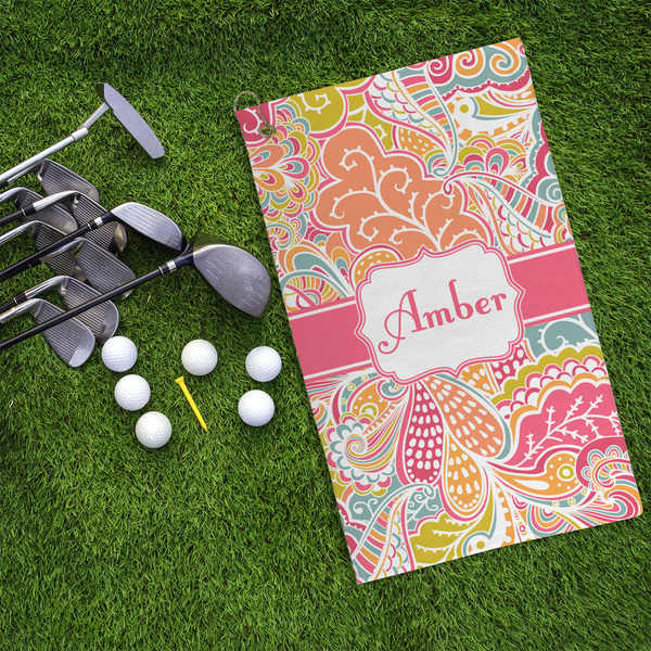 Abstract Foliage Microfiber Golf Towels - LIFESTYLE