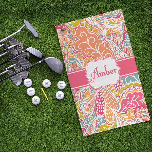 Abstract Foliage Microfiber Golf Towels - LIFESTYLE