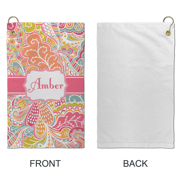 Abstract Foliage Microfiber Golf Towels - Small - APPROVAL