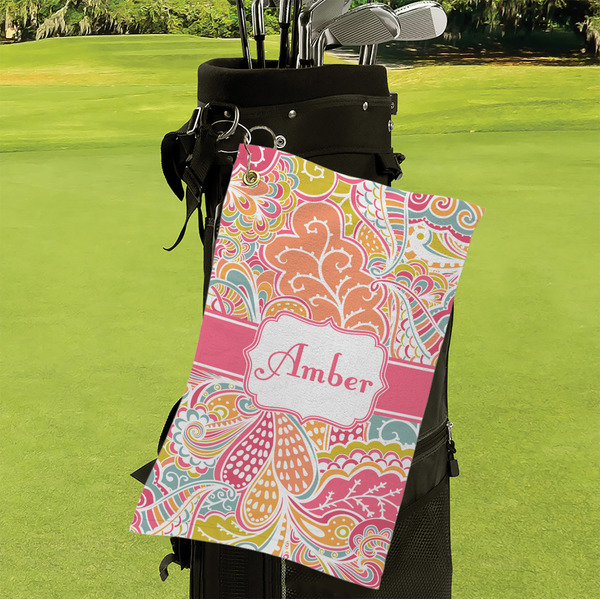 Abstract Foliage Microfiber Golf Towels - Small - LIFESTYLE