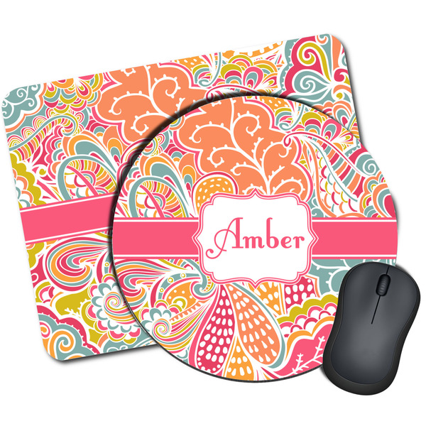 Custom Abstract Foliage Mouse Pad (Personalized)