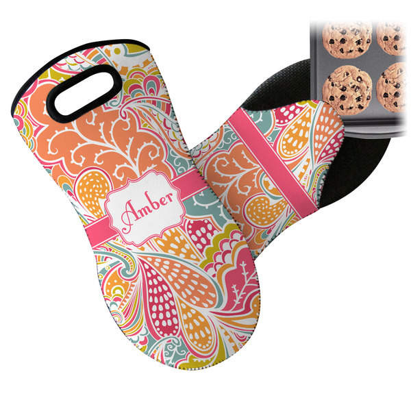 Abstract Foliage Neoprene Oven Mitt