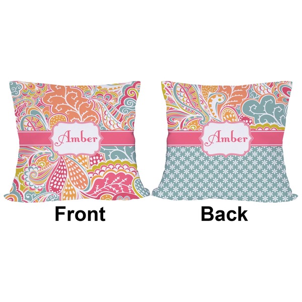 Abstract Foliage Outdoor Pillow - 20x20