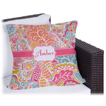 Abstract Foliage Outdoor Pillow - 16" (Personalized)