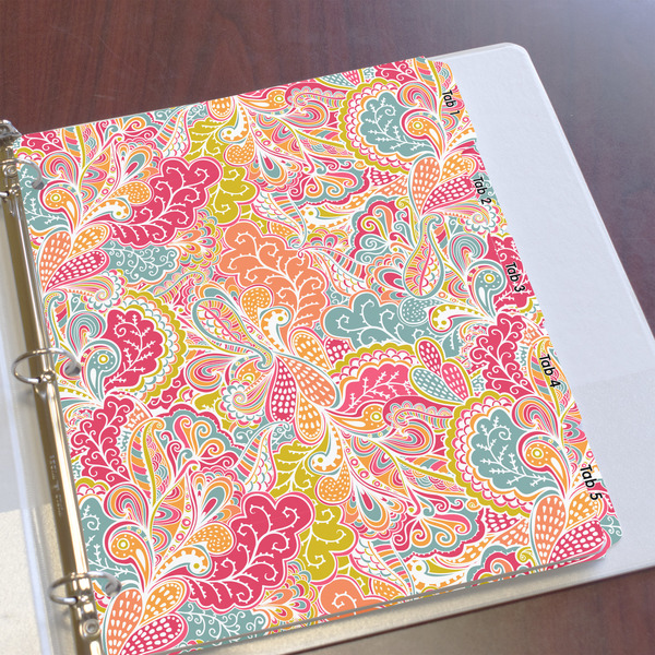 Abstract Foliage Page Dividers - Set of 5 - In Context