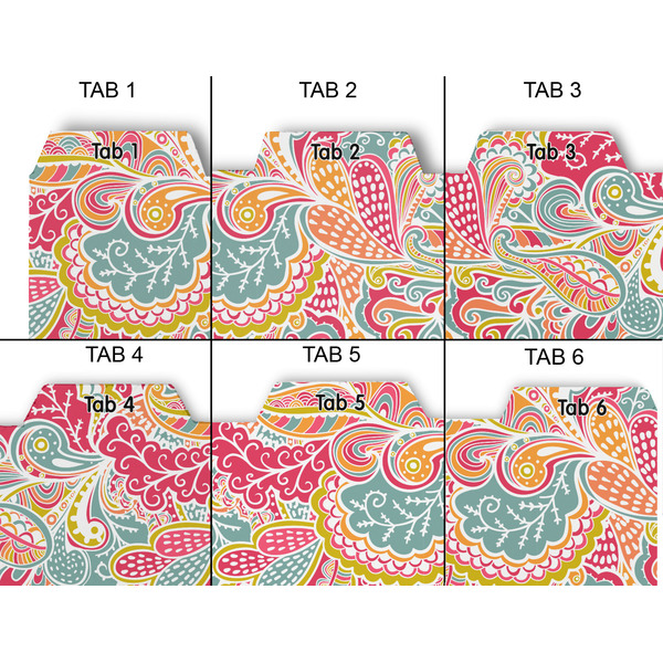 Abstract Foliage Page Dividers - Set of 6 - Approval