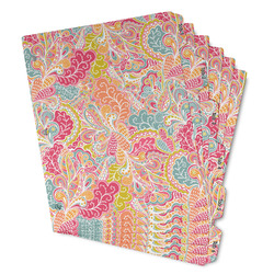 Abstract Foliage Binder Tab Divider - Set of 6 (Personalized)