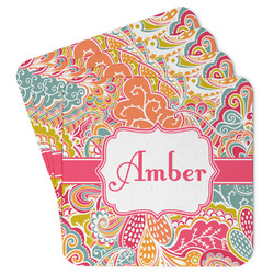 Abstract Foliage Paper Coasters (Personalized)