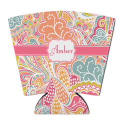 Abstract Foliage Party Cup Sleeve - with Bottom (Personalized)